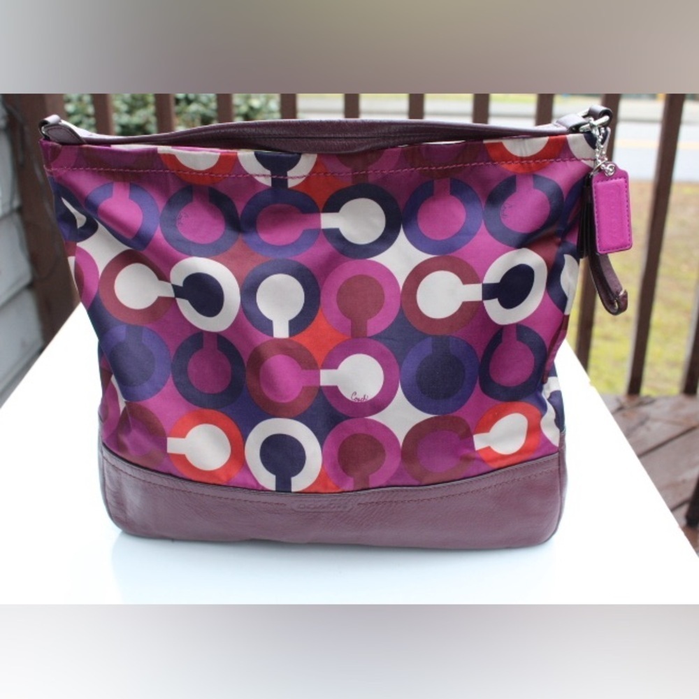 Coach Multi color signature logo hobo bag - Picture 3 of 15